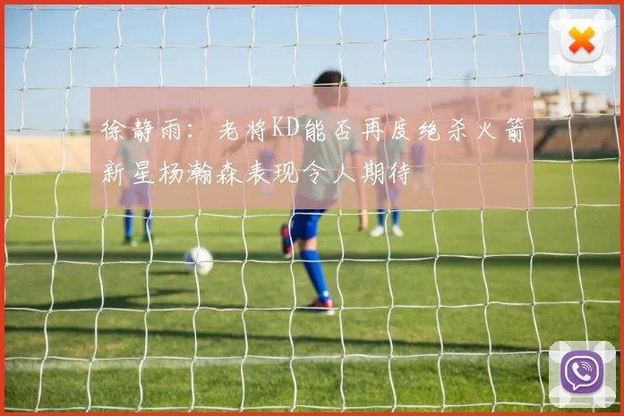 徐静雨：老将KD能否再度绝杀火箭新星杨瀚森表现令人期待